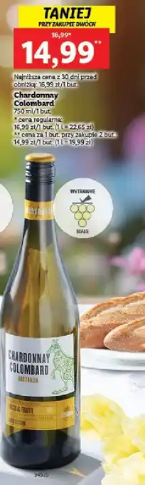 Lidl Wino chardonnay colombard australia oferta