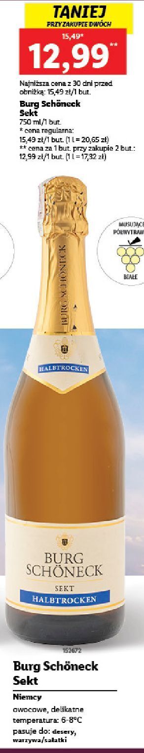Lidl Wino burg schoneck sekt oferta