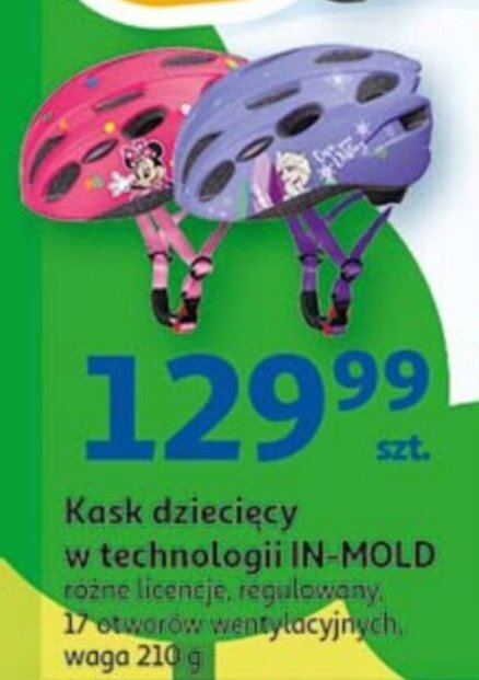 Auchan Kask dziecięcy w technologii IN-MOLD oferta