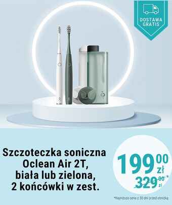 Biedronka Szczoteczka soniczna air 2t zielona oclean oferta