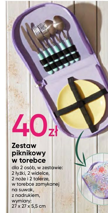 Pepco Zestaw piknikowy w torebce oferta
