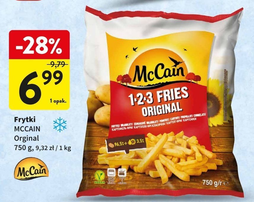 Intermarche Frytki original mccain 1-2-3 oferta