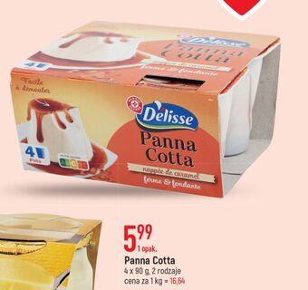 E.Leclerc Panna cotta czerwone owoce wiodąca marka delisse oferta