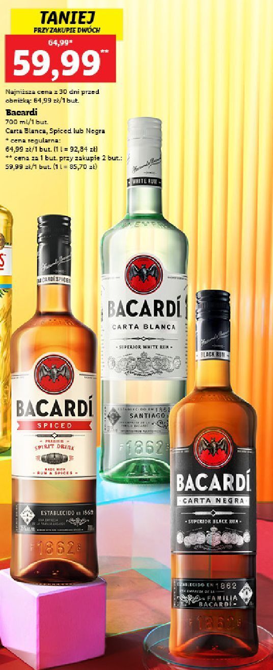 Lidl Rum bacardi spiced oferta