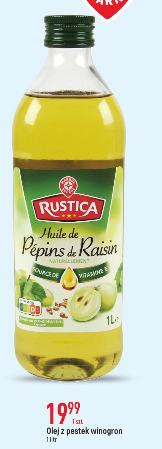 E.Leclerc Olej z pestek winogron wiodąca marka rustica oferta