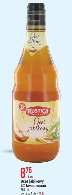 E.Leclerc Ocet jabłkowy wiodąca marka rustica oferta