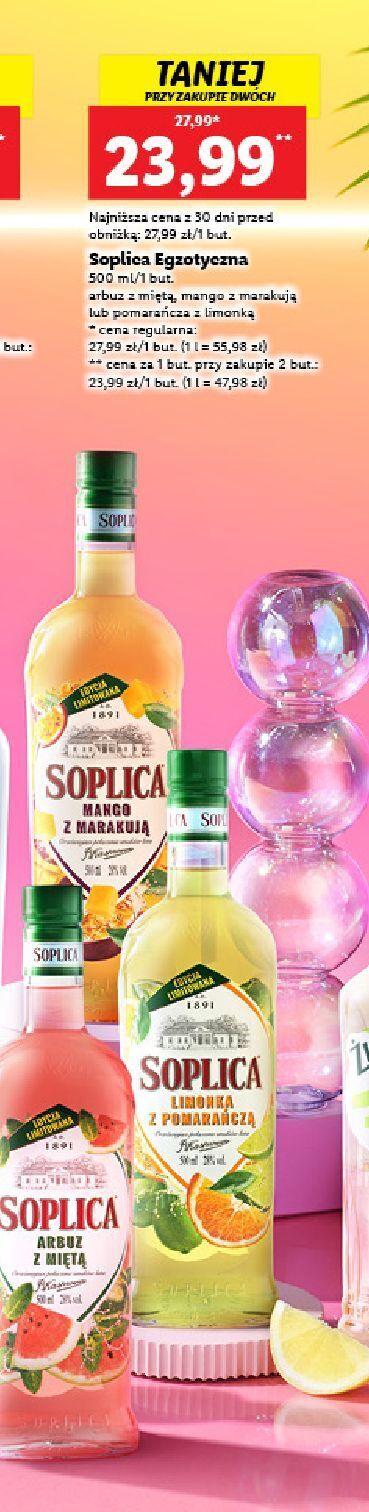 Lidl Wódka soplica arbuz z miętą oferta