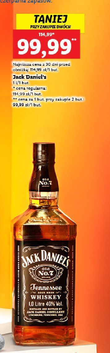 Lidl Whiskey jack daniel's old no. 7 oferta