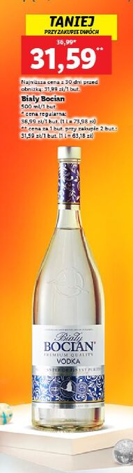 Lidl Wódka biały bocian vodka oferta