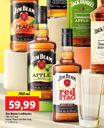 Lidl Bourbon + szklanka jim beam apple oferta