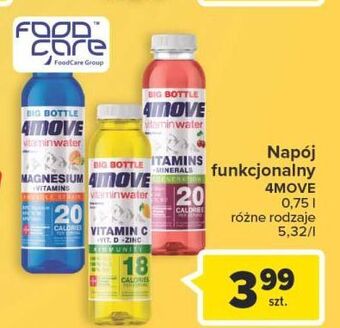 Carrefour Napój magnez + witaminy 4move vitamin water oferta