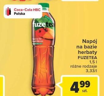 Carrefour Herbata mrożona black peach hibiscus fuzetea oferta
