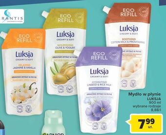 Carrefour Mydło w płynie linen & rice milk zapas luksja creamy soft oferta
