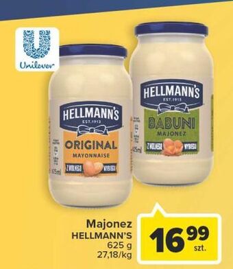 Carrefour Majonez oryginalny hellmann's oferta
