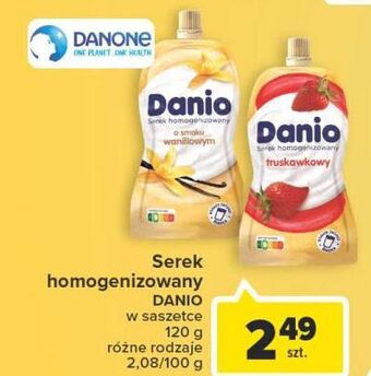 Carrefour Serek wanilia saszetka danone danio oferta