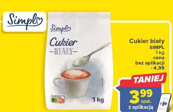 Carrefour Cukier biały simpl oferta