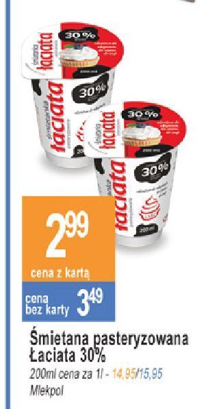 E.Leclerc Śmietana 30% łaciata oferta