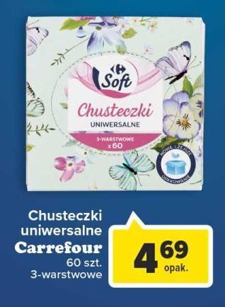 Carrefour Chusteczki higieniczne uniwersalne carrefour soft oferta