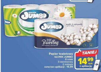 Carrefour Papier toaletowy dotyk bawełny słonik jumbo oferta
