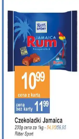 Czekoladki jamaica rum ritter sport