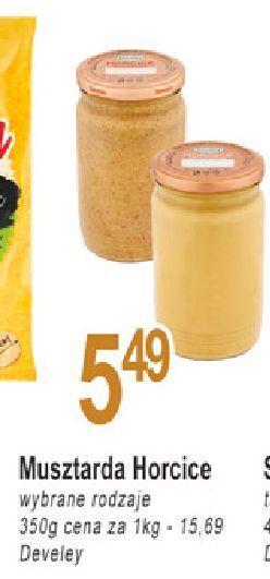 E.Leclerc Musztarda delikatesowa kremowa develey horcice oferta
