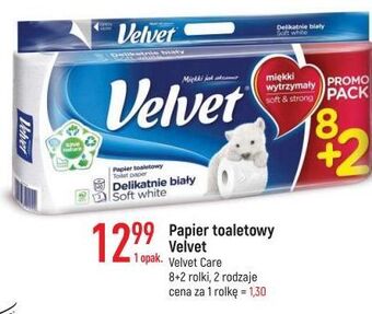 E.Leclerc Papier toaletowy delikatnie biały velvet oferta