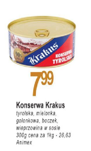 E.Leclerc Konserwa tyrolska krakus animex oferta