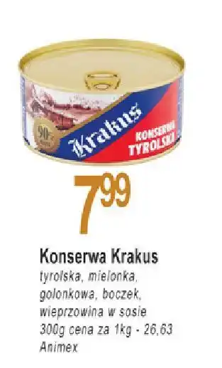 E.Leclerc Konserwa golonkowa krakus animex oferta