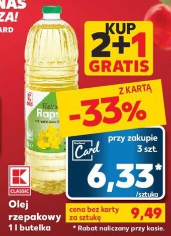 Kaufland Olej rzepakowy 1l oferta