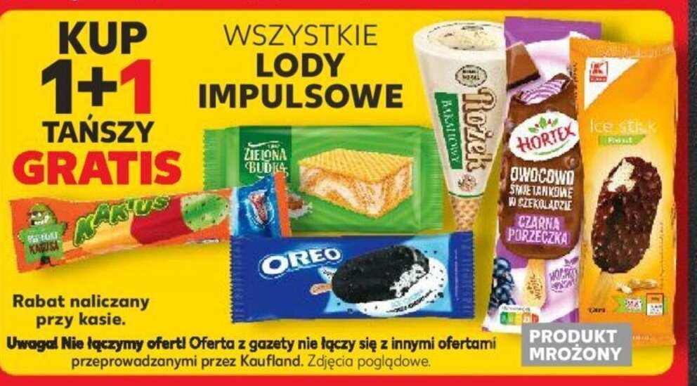 Kaufland WSZYSTKIE LODY IMPULSOWE oferta