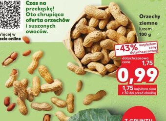 Kaufland Orzechy ziemne luzem 100g oferta