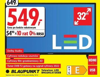 Media Expert Telewizor blaupunkt oferta