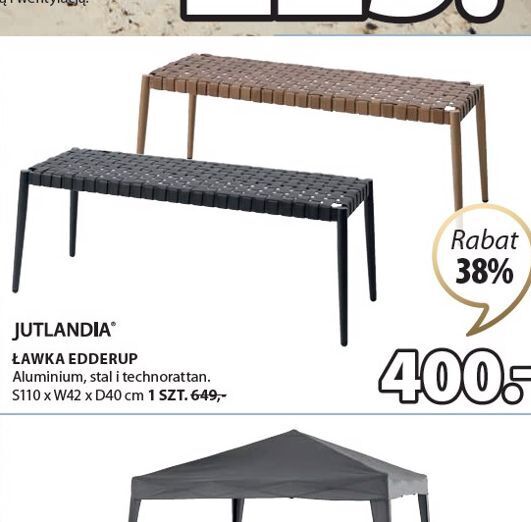 JYSK Lawka elderu s110 x w42 d40 cm oferta