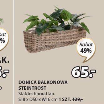JYSK Donica balkonowa s18 x d50 w16 cm oferta