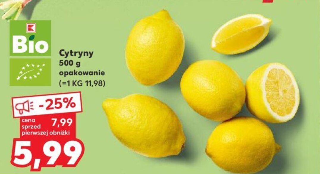 Kaufland Cytryny 500 g oferta