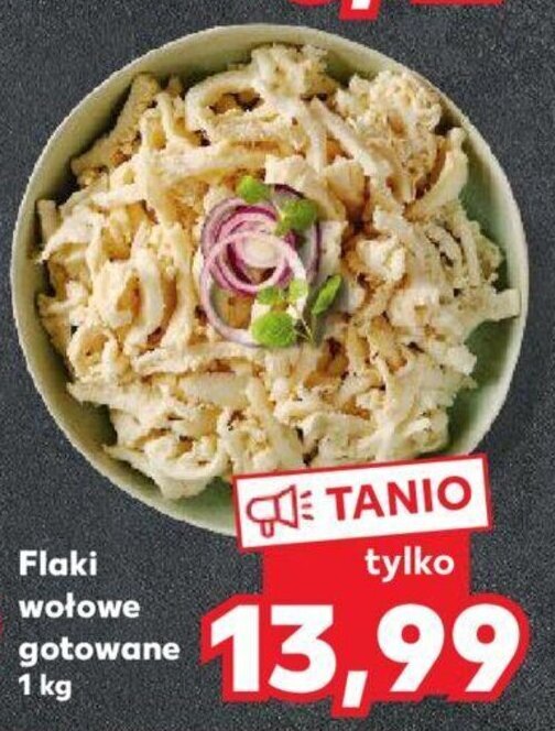 Kaufland Flaki wołowe gotowane 1 kg oferta