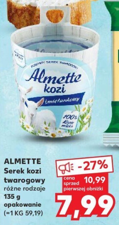 Kaufland ALMETTE Serek kozi twarogowy 135 g oferta