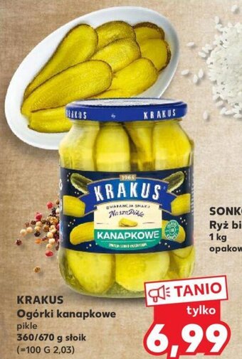 Kaufland KRAKUS Ogórki kanapkowe 360/670g oferta