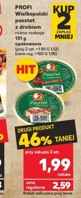 Kaufland PROFI Wielkopolski pasztet z drobiem 131 g oferta