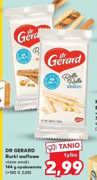 Kaufland DR GERARD Rurki waflowe 144g oferta