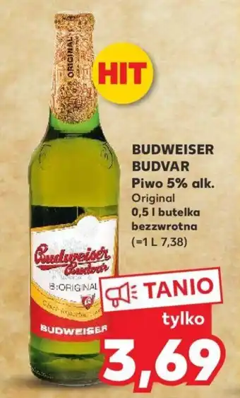 Kaufland BUDWEISER BUDVAR Piwo 5% alk. Original 0,5l oferta