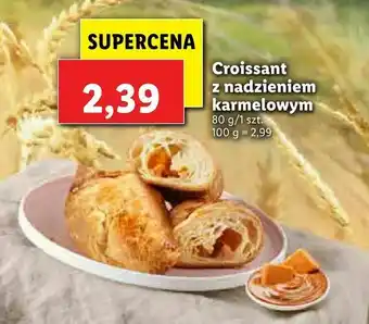 Lidl Croissant z nadzieniem karmelowym oferta
