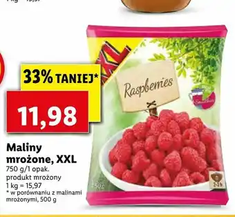 Lidl Maliny mrożone, XXL oferta