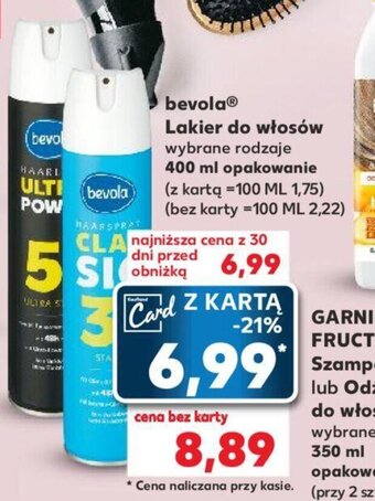 Kaufland bevola Lakier do włosów 400 ml oferta