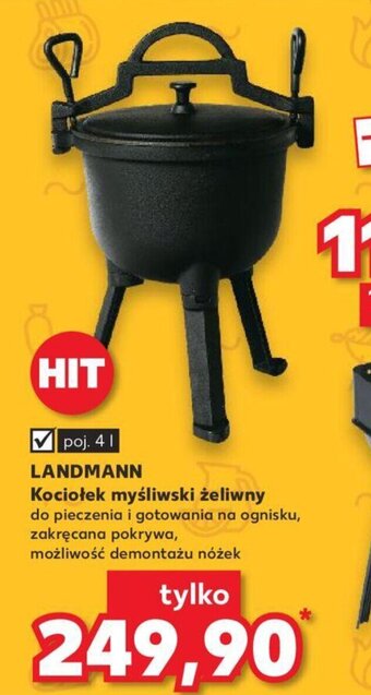 Kaufland LANDMANN Kociołek myśliwski żeliwny oferta