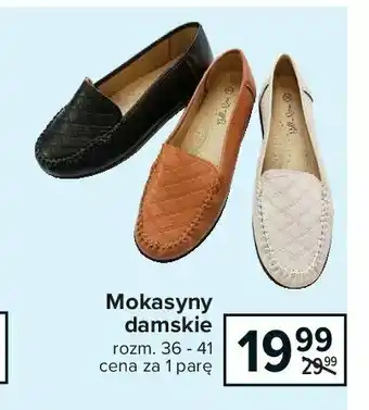 Carrefour Mokasyny damskie rozm. 36-41 1 SZT oferta