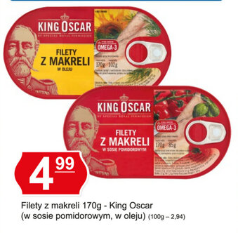 Hitpol Filety z makreli 170g King Oscar oferta