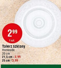 E.Leclerc Talerz szklany 25 cm homeside oferta