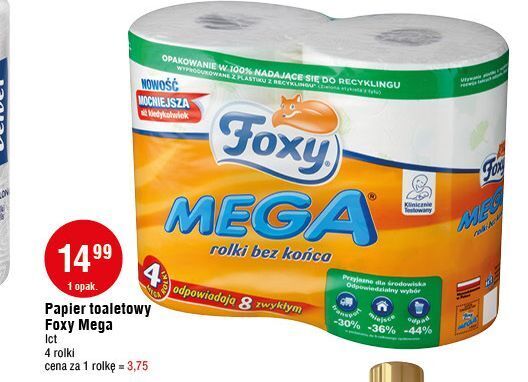 E.Leclerc Papier toaletowy foxy mega oferta