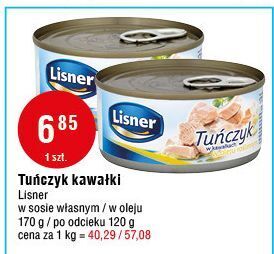 E.Leclerc Tuńczyk w kawałkach oleju lisner oferta